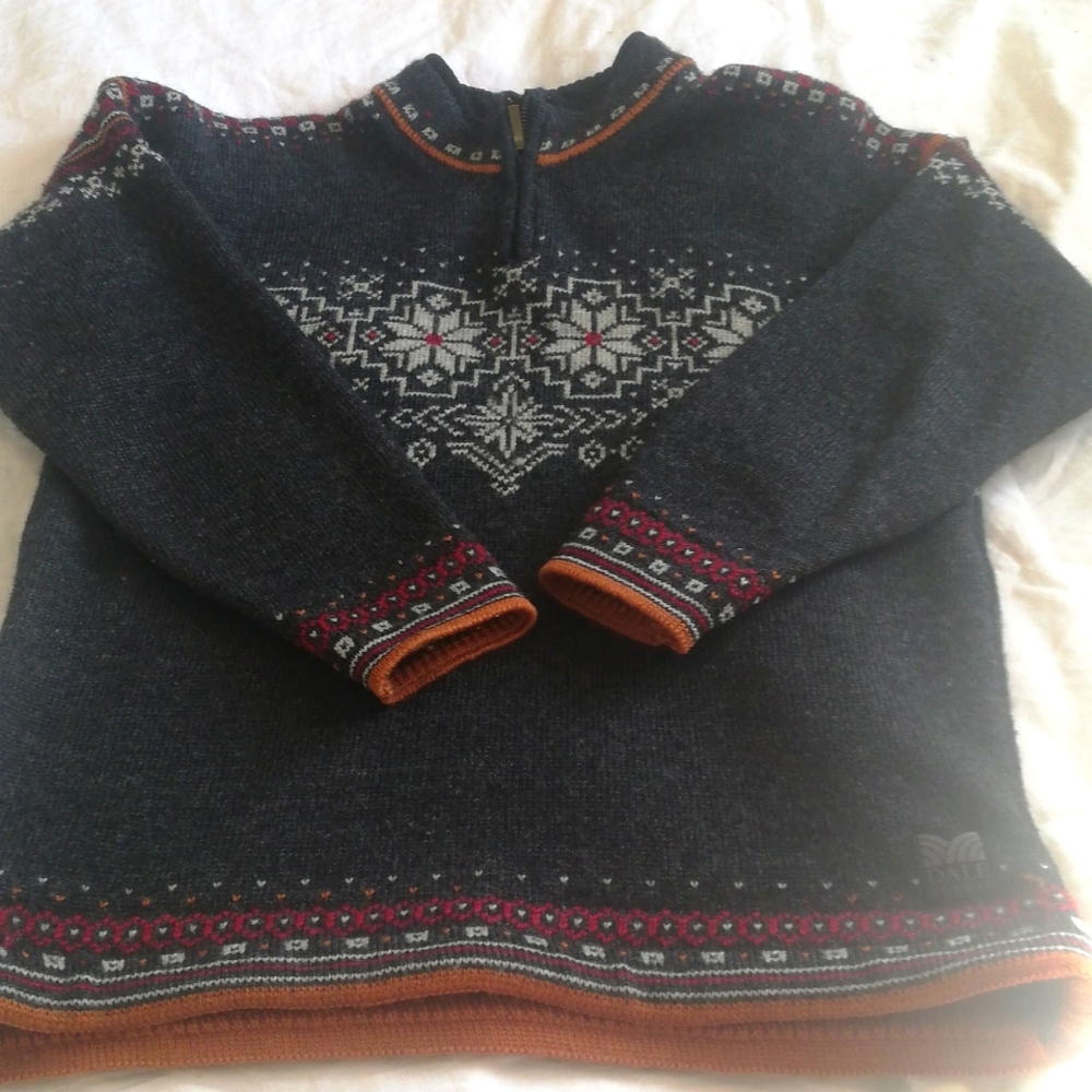 Unisex mock neck 100%Wool sweater